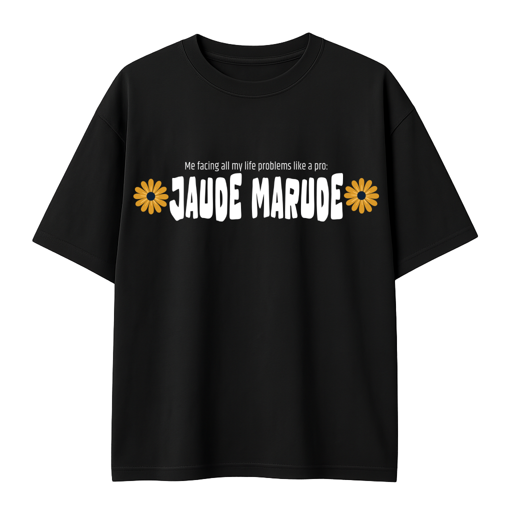 Oversized Graphic T-Shirt | Jaude Marude by Shruti Salve | Premium 260 GSM Cotton Streetwear India