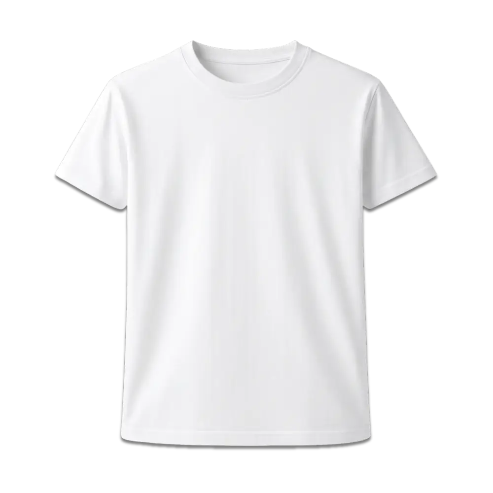 Cotton T-Shirt | White | 180 GSM Premium Cotton Unisex Basic Tee India