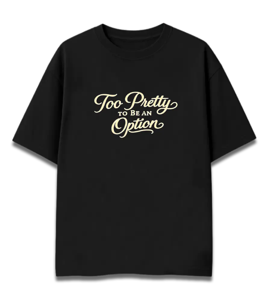 Oversized Graphic T-Shirt | Too Pretty by Shruti Salve | Premium 260 GSM Cotton Streetwear India
